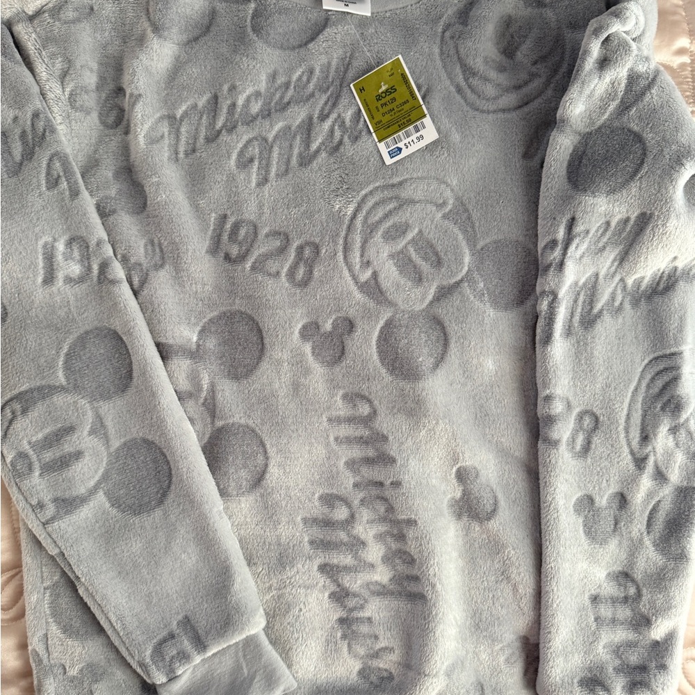 Disney Gray Mickey Mouse Sweatshirt